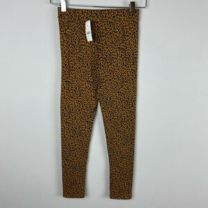 Crewcuts Leopard Print Leggings - Brown and Black